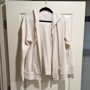 Maurices Off-White Hooded Sweatshirt